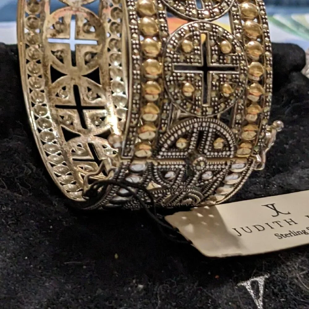 "HOST PICK," JUDITH JACK STERLING & MARCASITE BRACELET NWT - Picture 6 of 10